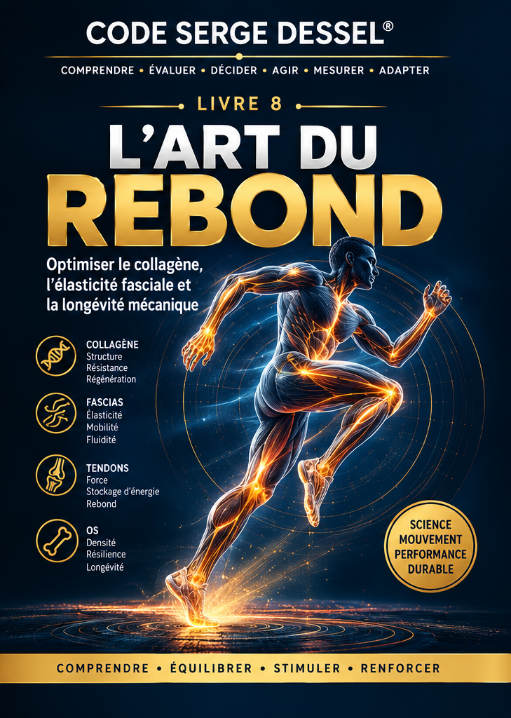 LIVRE 8 CODE SERGE DESSEL®L'ART DU REBOND Optimiser le collagène, l'élasticité fasciale et la longévité mécanique